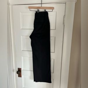 Everlane black cotton trousers